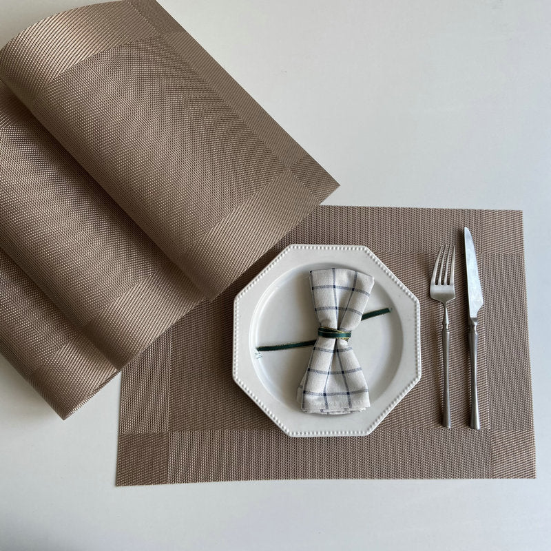 Wholesale European Style Western Table Mat PVC Place Mat